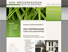 Tablet Screenshot of galabau-von-westernhagen.de